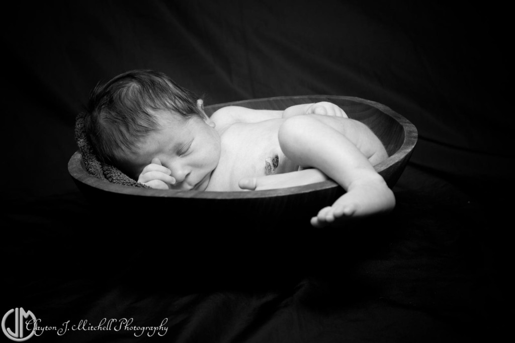 Black and White Newborn Photography
