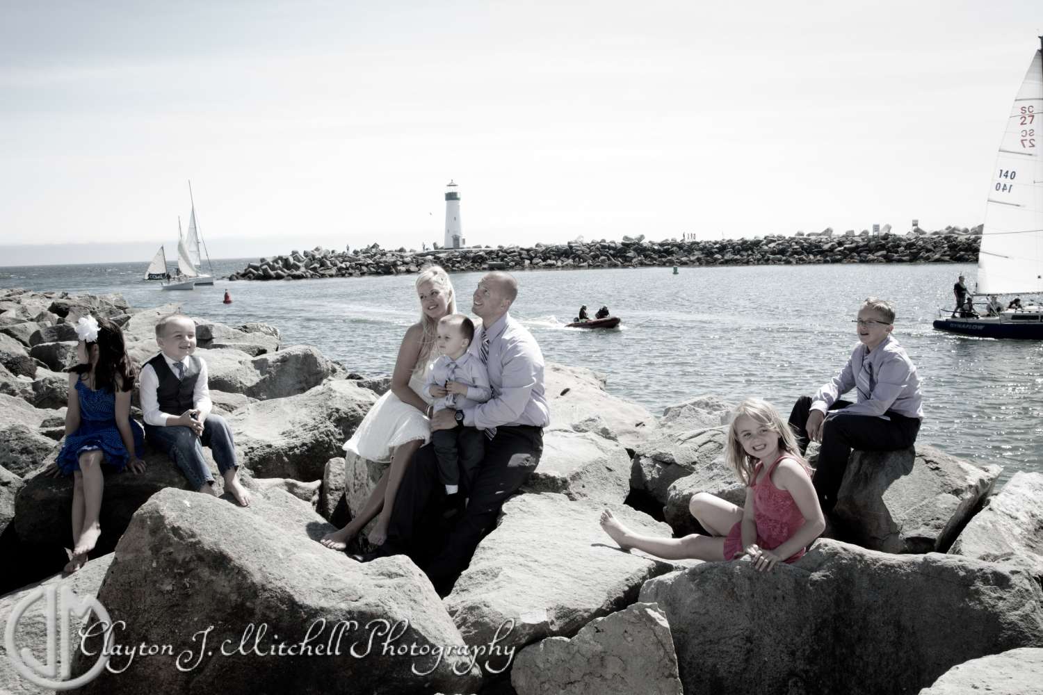 beach wedding santa cruz Family Portrait on beach - beach wedding santa cruz