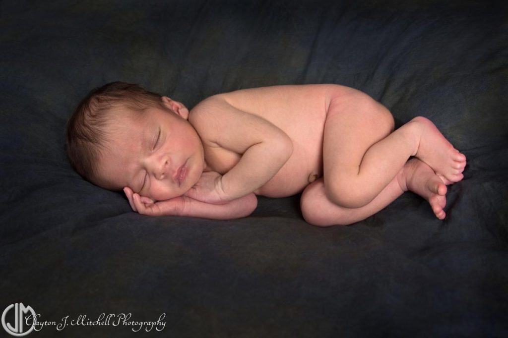 in studio newborn photography