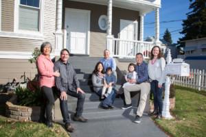 Extened Family Portrait of Front Porch