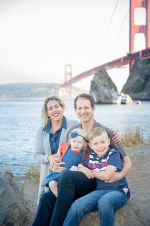 Foggy Family Portrait at Fort Baker Sausilito