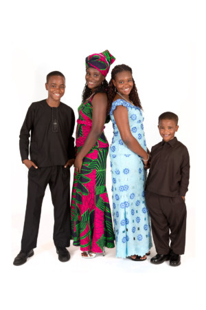 Nigerian kids formal studio photo