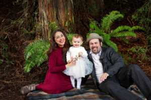 Happy family at Redwood Regional Park Oakland