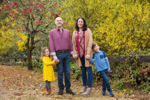 Fall Family photo at Redwood Regional Park