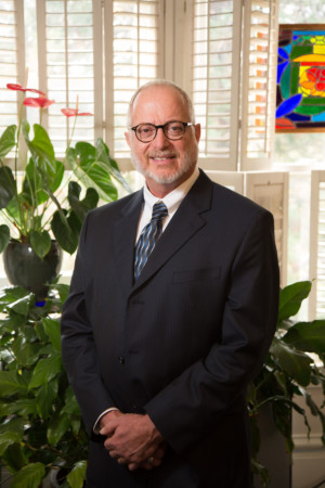 Divorce Lawyer in his office