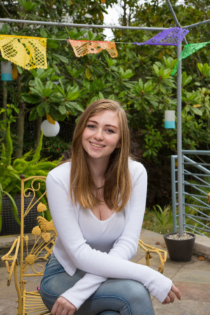 Senior Portrait photographed at home