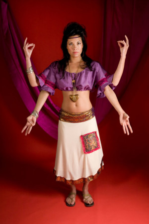 Indian Goddess inspired shoot with mudras