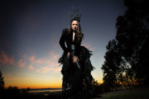Moody Raven Queen at Sunset fashion photo